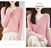 Women's Slim Fit Pure Wool Round Neck Cardigan - 2025 Autumn/Winter Collection