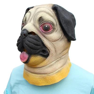 Halloween zwierząt psy maska Cosplay maska Halloween kreskówka maska lateksowa kostium Party rekwizyty do cosplay