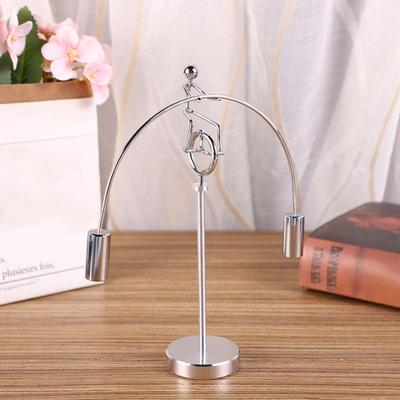 Einrad Mann Balance Dekoration Physik Balance Spielzeug Metall Balancing Rotierenden Kleinen Mann Home Office Desktop Ornament Geburtstag