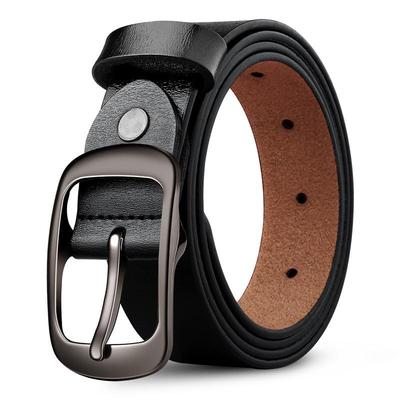 Women's Genuine Leather Pin Buckle Waist Belt - Trendy Korean Style for Students