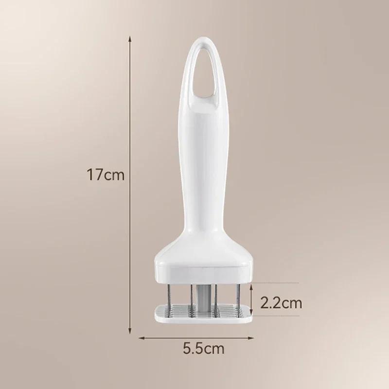 Automatic Rebound Meat Tenderizer Needle 24 Steel Needles Stainless Steel Needle Point Meat Tenderizer Hammer Square Bottom