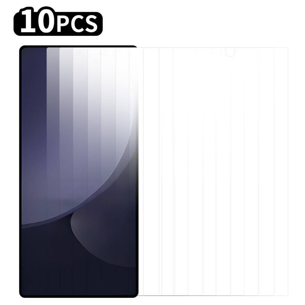 RURIHAI 10Pcs For Samsung Galaxy S25 Ultra Screen Protector Ultra Clear AGC Glass Film (Fingerprint Unlock)
