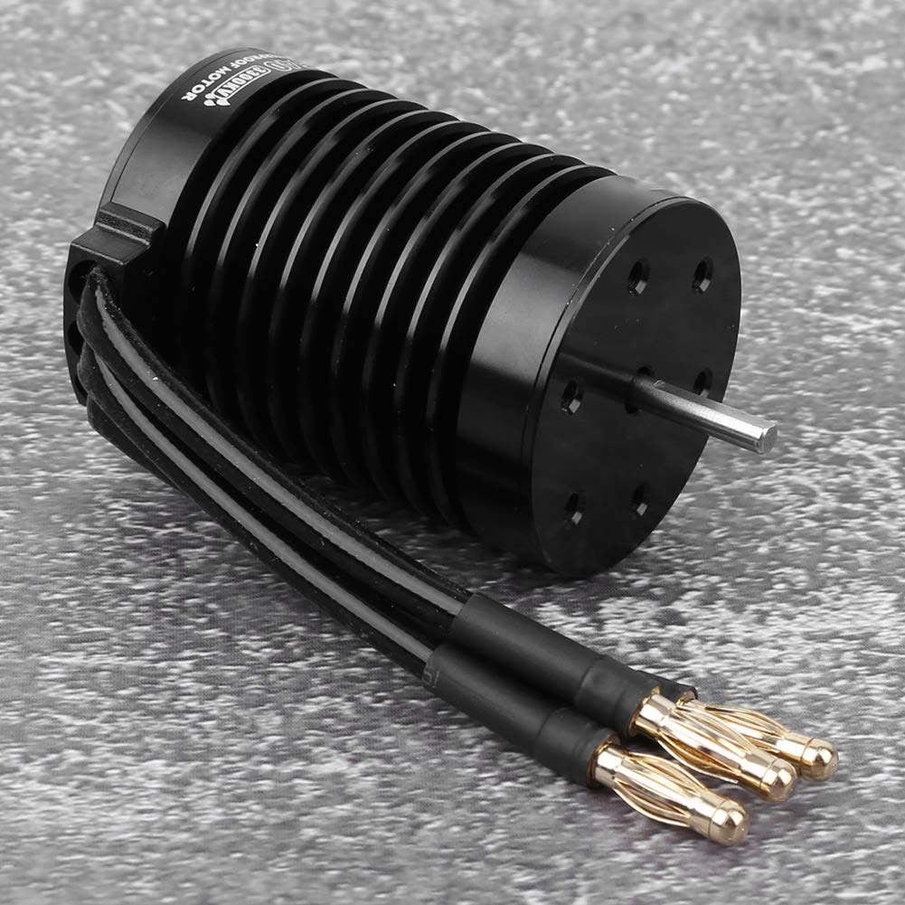 F540 Waterproof 4-Pole Non-Inductive Brushless Motor for 1/10 RC Cars, High-Performance Electric Motor, 3300KV