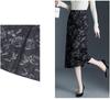 Jacquard A-Line Mid-Length Skirt: Women's 2026 Chinese Style Spring/Summer Fashion.