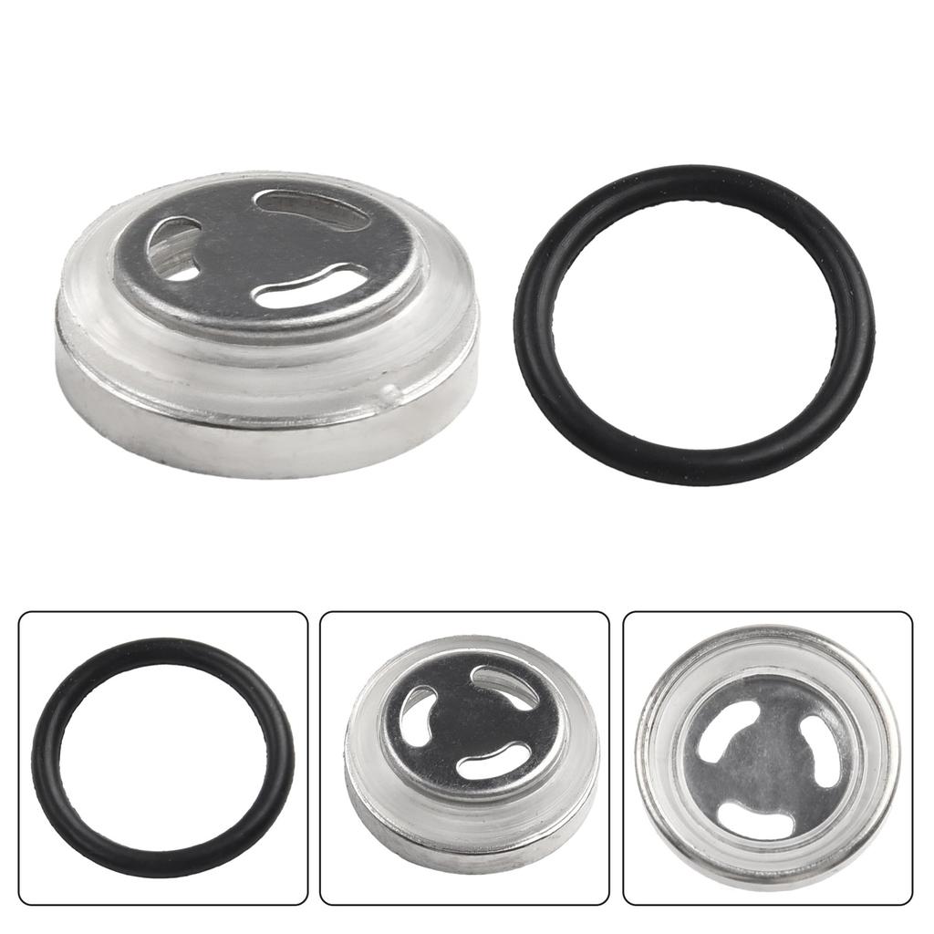 Sight Glass Rubber Gasket Silver 1pcs ABS Brake Master