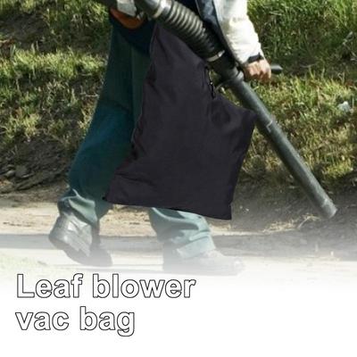 Leaf Blower Bag Drawstring Design Oxford Cloth Leaf Blower Collection Bag Large Capacity Zippered for Ultra Blower Rake