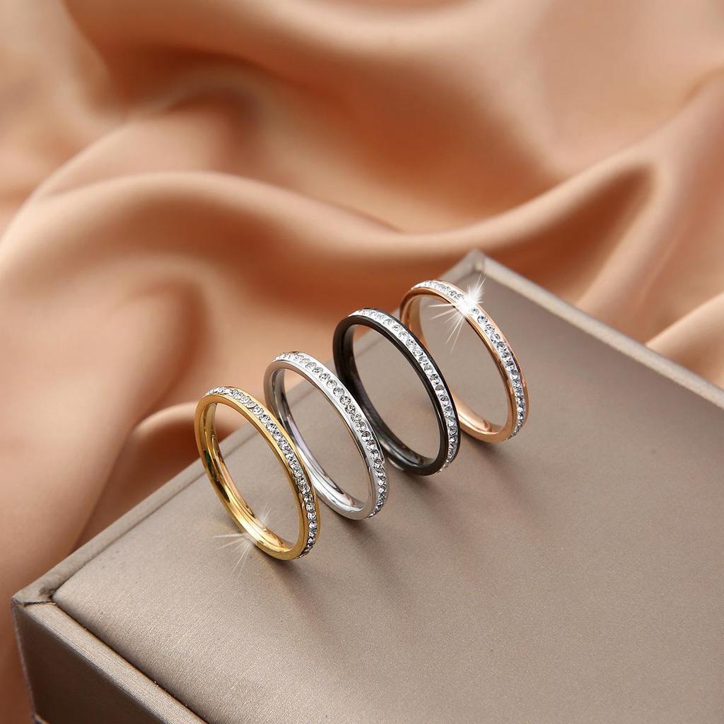 Wenjian Waschbarer Anlaufgeschützter Sternenhimmel Titanstahlring - Schlichtes Koreanisches Allround-Design mit Langlebiger Galvanisierung