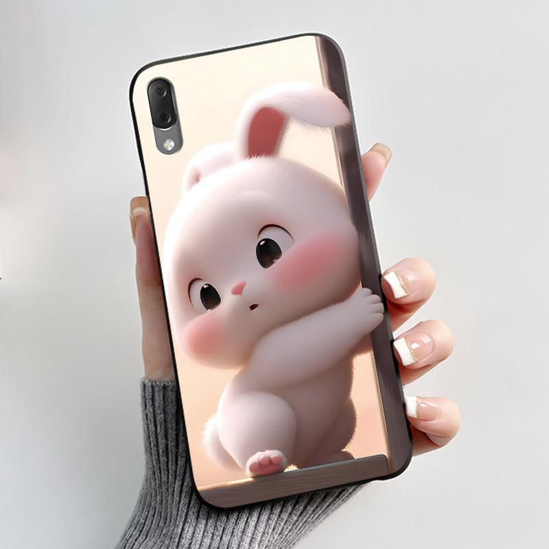 Hülle Für Sony Xperia L3 L4 Hülle Ästhetisch Mode Niedliche Katze Astronaut Schwarz Weiches Silikon Matt Stoßfest Rückabdeckung Stoßfänger
