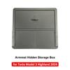 Armrest Hidden Storage Box For Tesla Model 3 Highland Center Console Organizer Holder Box Newest Model 3+ 2024 Car Accessories