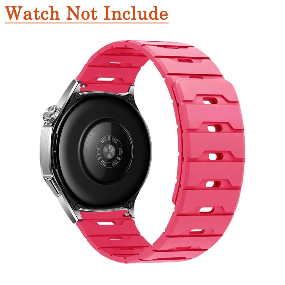 18mm 20mm 22mm Silicone Strap for Huawei Watch GT5/4 6pro For Garmin Forerunner Magnetic Band for Samsung Galaxy Watch 7 6 5 4