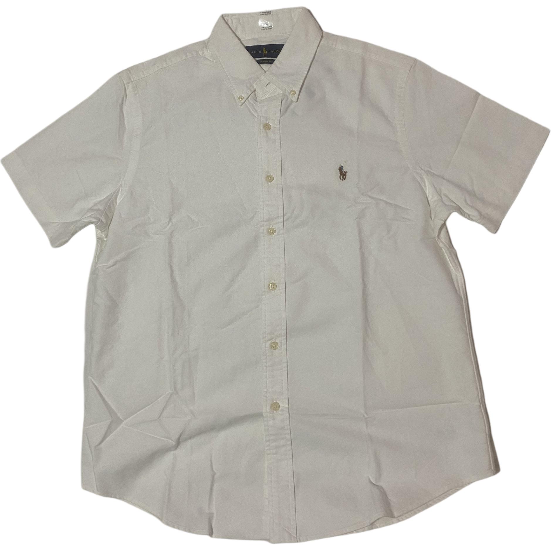 

Polo Ralph Lauren Однотонная рубашка с воротником поло на одной пуговице Мужские рубашки Белый 710745385-002 M