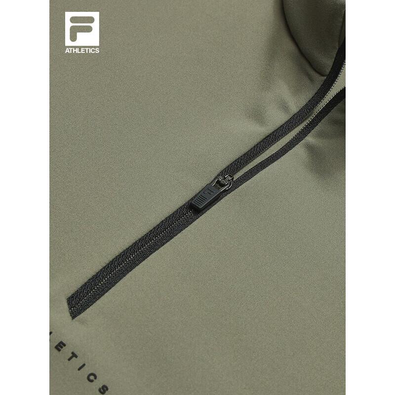 FILA Men's Half-Zip Knitted Long Sleeve Top