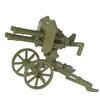Assembled Building Block Minifigures Accessories Weapon Piece Mountain Cannon Maxine Quadruple Machine Gun Model Howitzer Military Toy