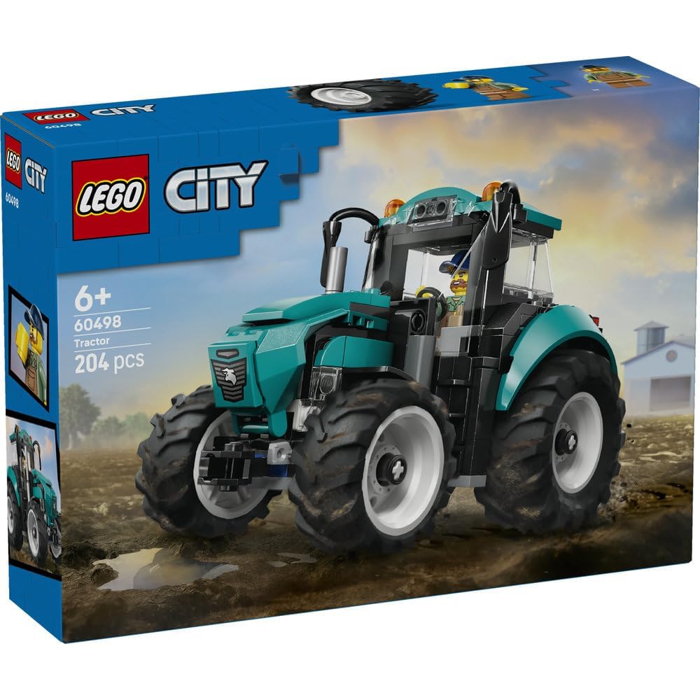 LEGO City Trattore Giocattolo da Costruire per Bambini 6-9 Anni Playset Veicolo con Blocchi