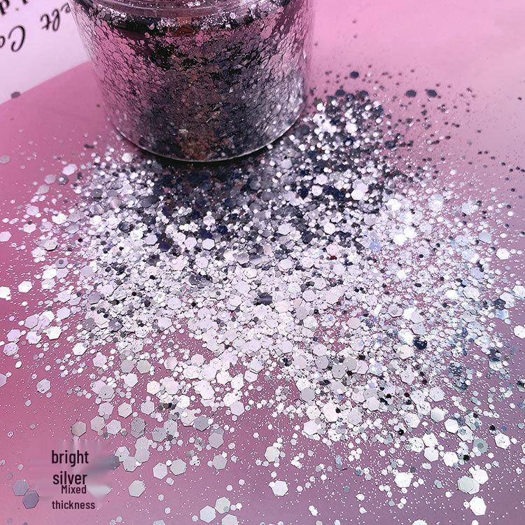 80ml Large Bottle Gold Glitter Sequin Powder for DIY Makeup, Painting, and Crafts