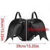 Zaino in Pizzo Trendy ad Ali di Pipistrello Rucksack in PU Daypack Gotico per Shopping e Appuntamenti