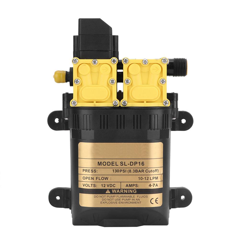 12V High Pressure Double Head Diaphragm Water Pump Electric Water Sprayer Pump