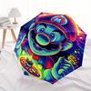 Psychedelic Mario Automatic Open/Close Umbrella - Compact Travel Umbrella,  Ideal Gift, Outdoor Accessory, 106