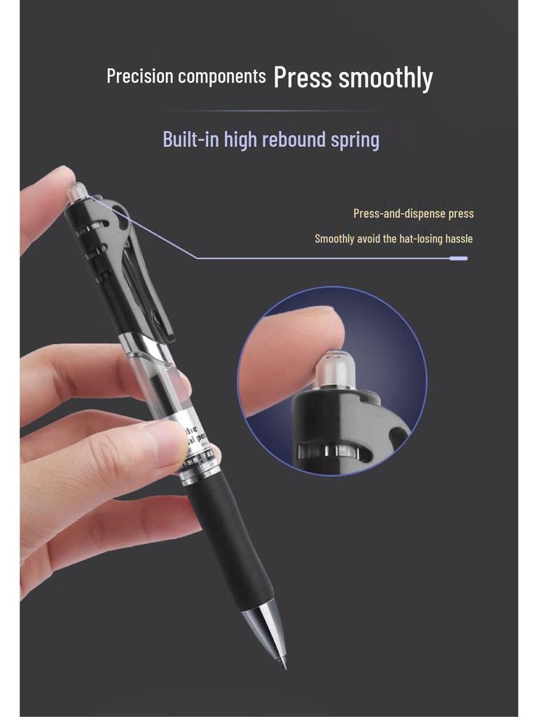 Carbon Black Fountain Pen - Signature Water-Based Blue Pen for Students and Business