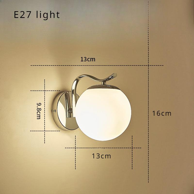 

Современная простота серебряный золотой настенный светильник для спальни скандинавский декор комнаты настенный светильник у кровати проход гостиная фон настенный светодиодный светильник