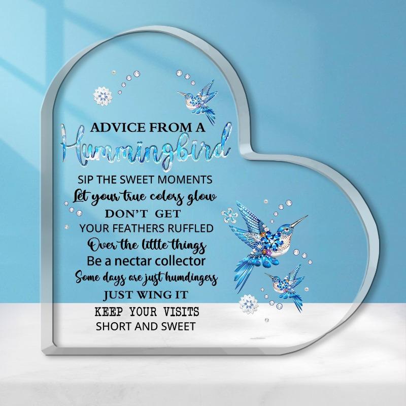 

Подарок «Сердце колибри» - Креативный сувенир на день рождения и День благодарения для близких чистый