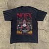 Nofx Payaso TV Unisex Schwarzes T-Shirt S-
