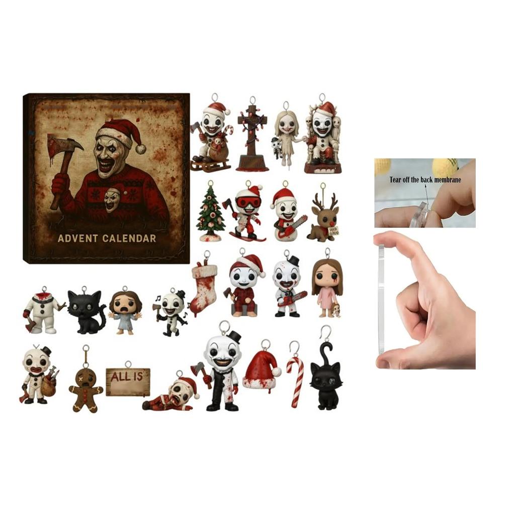 Adventní kalendář obsahuje 24 vánočních ozdob. Kalendář příjezdu Vánoce odpočítávání