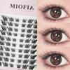 120 bundles Mink False Eyelash Natural Fishtail Lash 3D Russian Individual Eyelash Extension Cluster Makeup Tool Wholesale