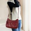 Retro PU Bag  Large-capacity Middle-aged Mother Bag Lightweight Leisure Messenger Bag