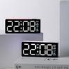LED Digital Alarm Clock Atmosphere Light Date Teperature Week Display DST Snooze Table Clock 12/24H Brightness Adjustment