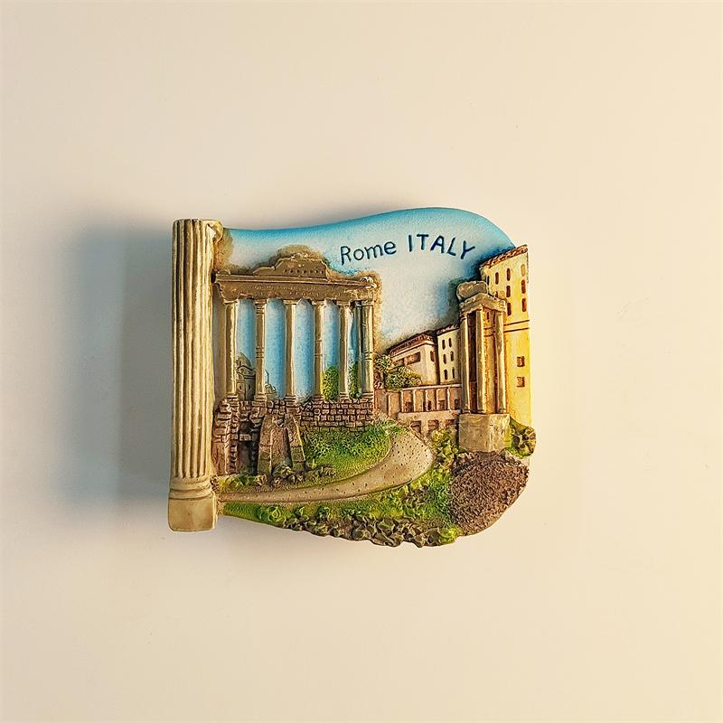 Malaysia Kuala Lumpur Twin Tower 3D Stereoscopic Tourism Souvenirs Resin Painting Decoration Home Refrigerator Magnets