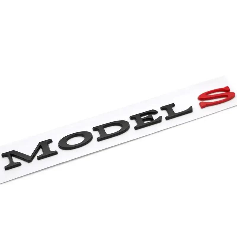 ABS Car Rear Sticker Letter Side Emblem Trunk Tail Badge for Tesla MODEL 3 MODEL S MODEL X Exterior Accessories