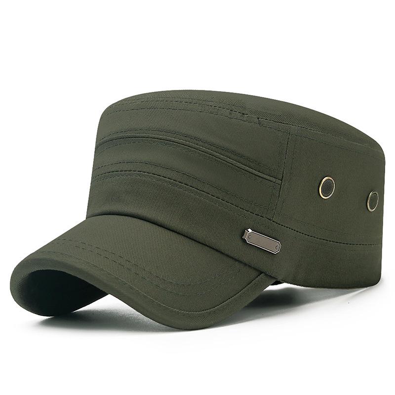 Zhen Yueqi Men's Korean Style Casual Sunshade Flat Top Cotton Hat