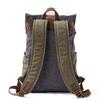 Men'S Vintage Backpack Outdoor Leisure Excursion Backpack Large Capacity Computer Bag Canvas Hiking Hiking Bag