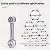 10-in-1 Multifunktionsschlüssel, Robuster Universeller 10-Spezifikationen Metallreparatur-Schlüssel, Tragbares Mechanisches Werkzeug