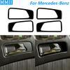 For Mercedes-Benz G-Class W463 G55 G500 2004-2012 Piano Black Inner Door Handle Switch Frame Panel Cover Car Accessories Sticker