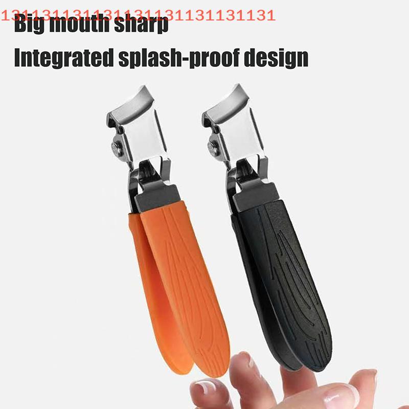 Anti-Splash Nail Clipper, Stainless Steel Toenail Pliers, Manicure Tools Professional Super Sharp Slanted Nail Clippers