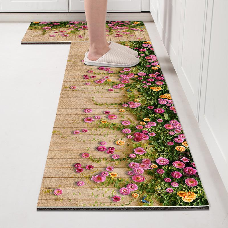 Kitchen Floor Mat Long Strip Floor Mat Carpet Bedside Carpet Bathroom Door Mat Floor Mat