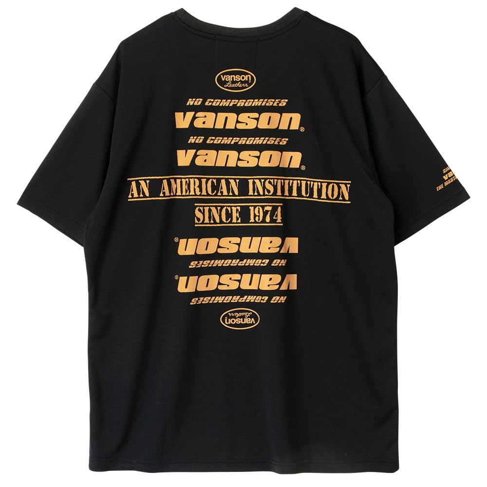 Vanson Streetwear Mesh T-Shirt, Black