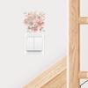 Painted Relief Flower Bedroom Living Room Switch Sticker Decorative Beautification Wall Sticker Self-adhesive