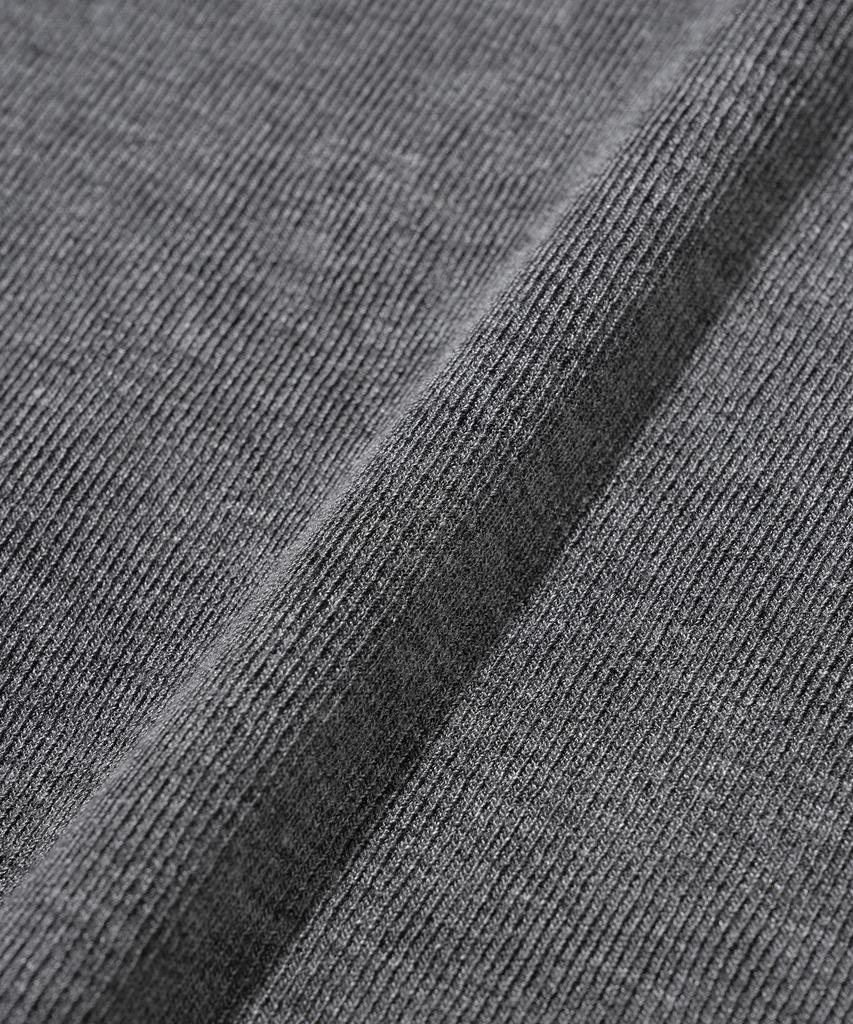 KNITTED Half Turtleneck Long Sleeve Knit Charcoal