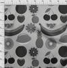 oneOone Bavlna Flex Světle šedá látka Ovoce Řemeslné projekty Dekor Fabric Printed By The Yard 40 Inch