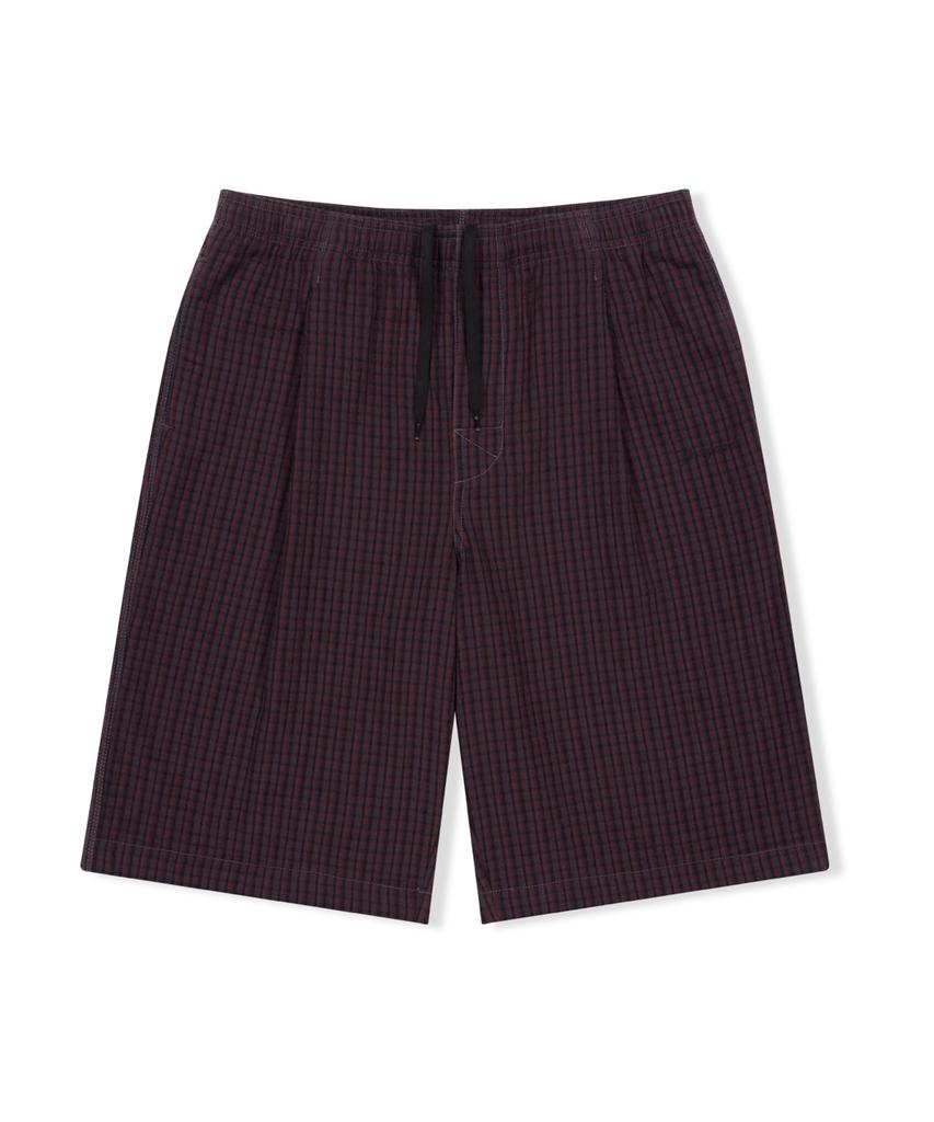 YESEYESEE Flannel Easy Shorts Black