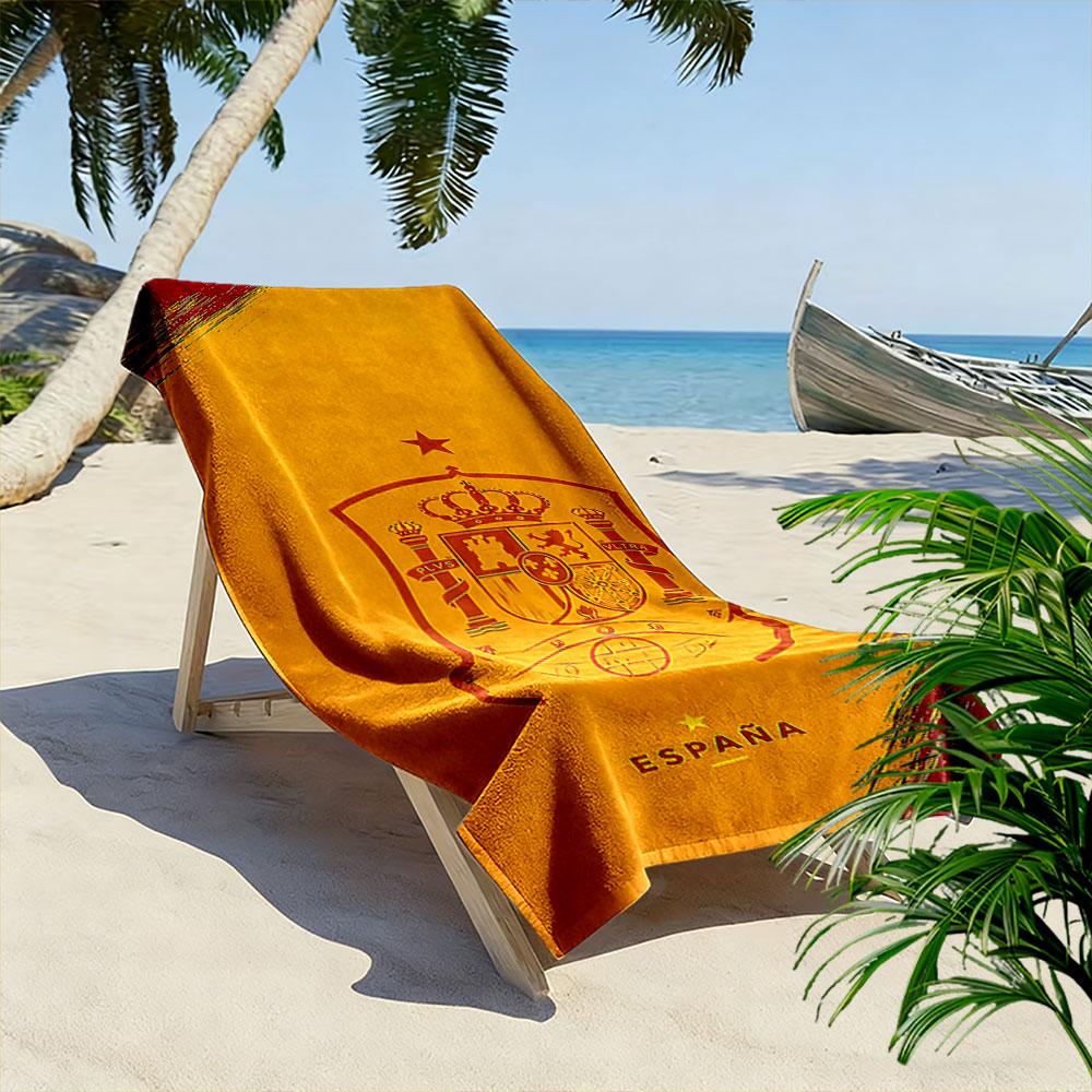 Asciugamano da Spiaggia Emblema Nazionale Spagnolo Un must-have per il viaggio in spiaggia