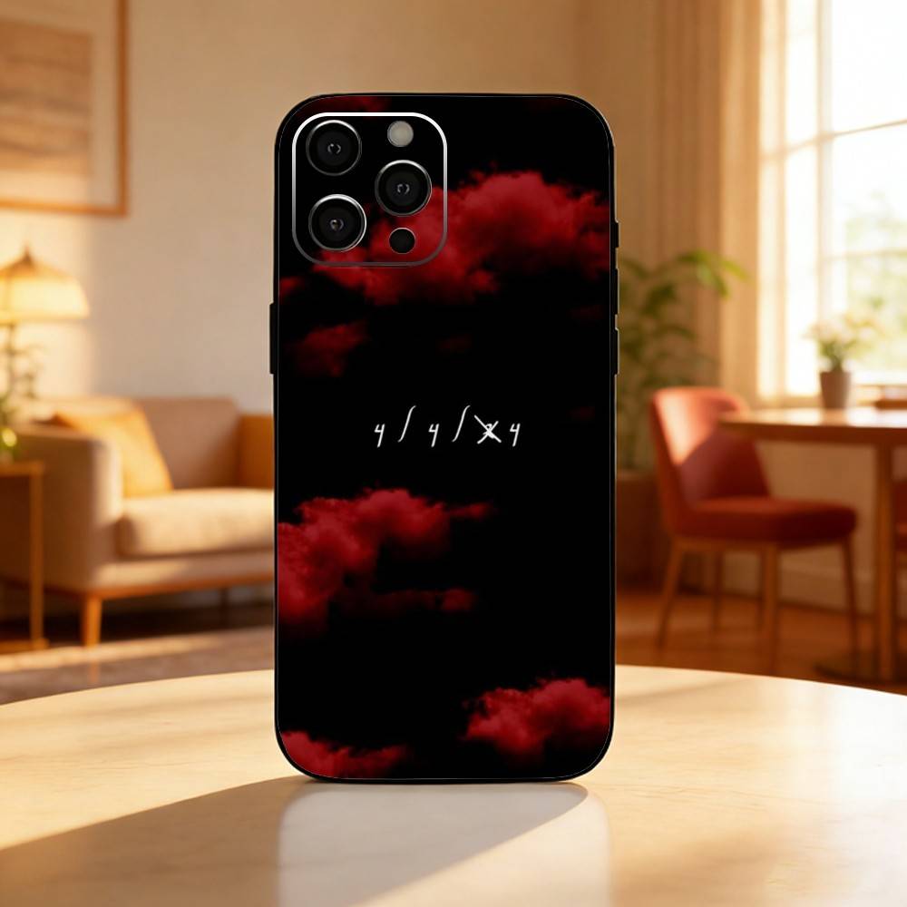 Yan Block 111 444 Rapper Phone Case For iPhone17,16,15,14,13,12 Plus,Max Soft Silicone Black Cover iPhone17