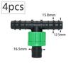 16mm 5/8'' Nastro per Irrigazione a Goccia Valvola di Intercettazione Gomito Raccordo a T Tappo Terminale Connettore a Blocco Filettato Tubo per Irrigazione da Giardino Giunti per Tubo Flessibile