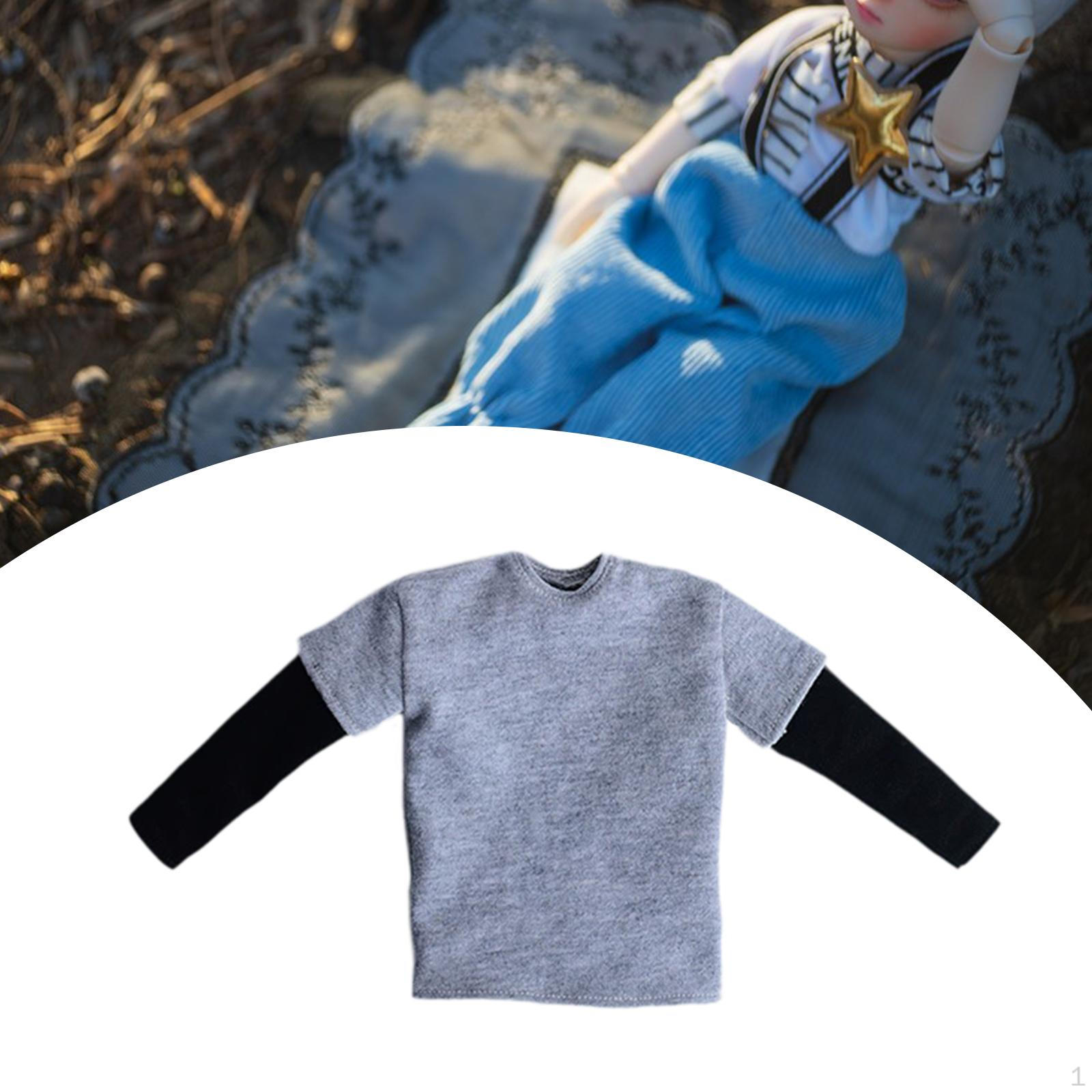 

1/6 Кукольная одежда Толстовка Костюм Аксессуары Модная повседневная одежда с длинным рукавом для 12 Tops