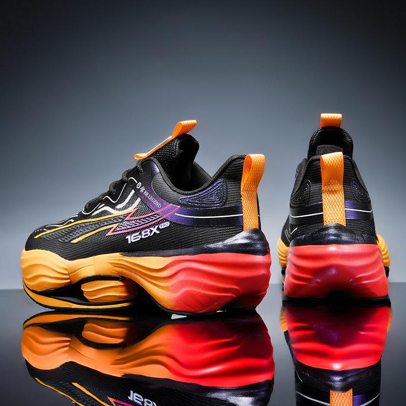 Men's Running Shoes High Quality Outdoor Marathon Soft Sole Cushioning Training Jogging Sneakers Mesh Lace-up Sports Shoes for Men