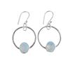 Milky Opal Gemstone 925 Sterling Silver Jewelry Handmade Earrings 1.37" For Gift EE-67-14