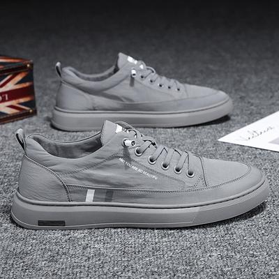 Summer Breathable Thin Ice Silk Canvas Men'S Shoes One-Pedal Cloth Shoes Men'S Deodorant Versatile Casual Board Shoes